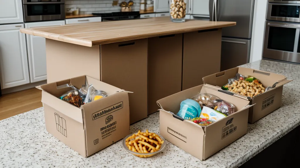 Prepping a meal kit with separate portions for a picky eater