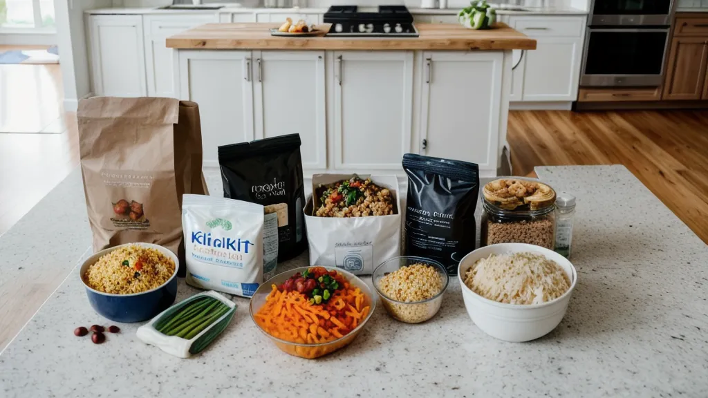 A meal kit recipe card showing a 15-minute prep time estimate.